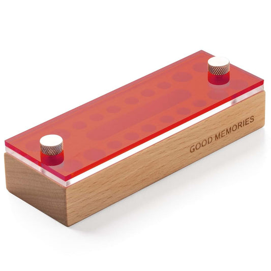 iwoohome Baby's First Tooth Fairy Box Keepsake Organizer Red
