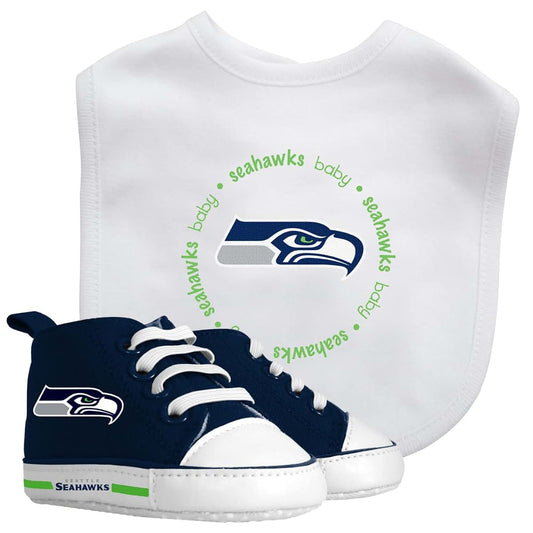 Baby Fanatic Seattle Seahawks Bib And Pre-Walker Set