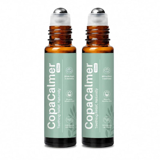 copacalmer Natural Baby Gum Massage Roller, Chamomile & Rose Oil Blend, Gentle Soothing Roller for Infant Gum Care