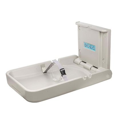 Modundry Baby Changing Diaper Station Wall-Mount: Vertical Baby Changing Table | Sturdy & Durable- with Safety Straps