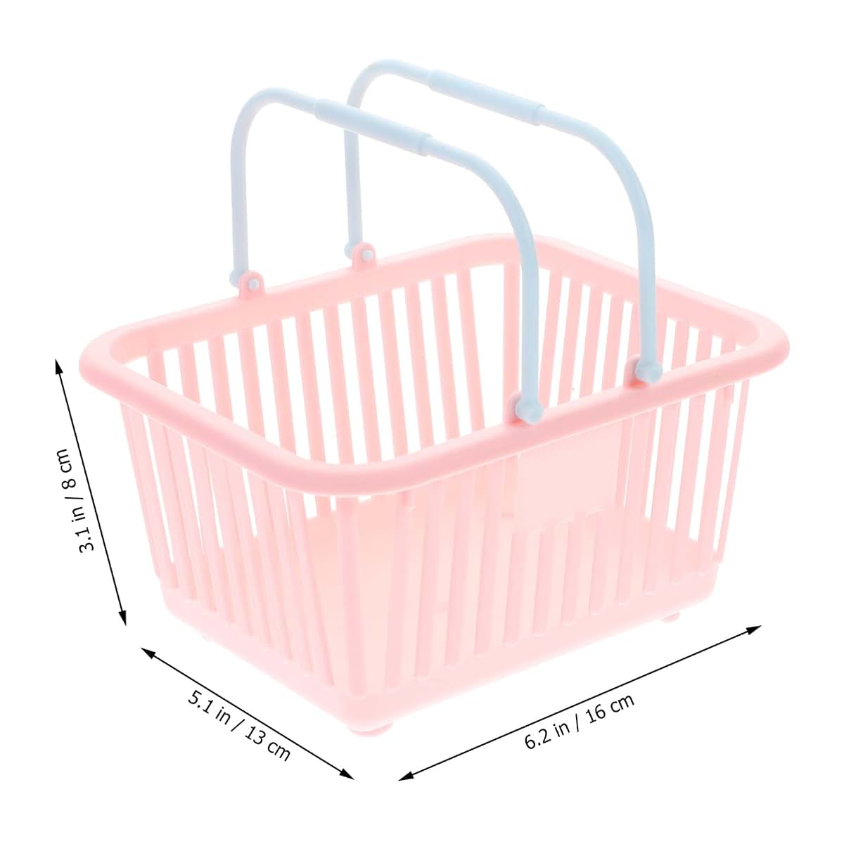 Kisangel Small Plastic Storage Basket 3-Pack
