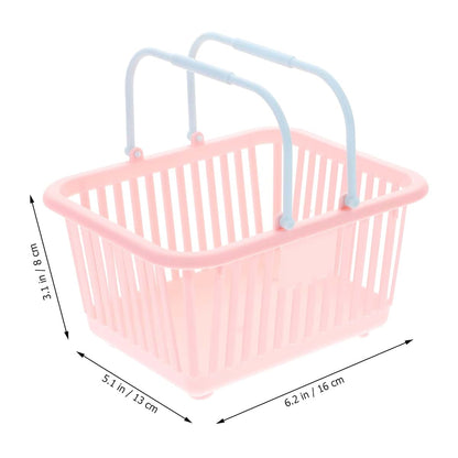 Kisangel Small Plastic Storage Basket 3-Pack