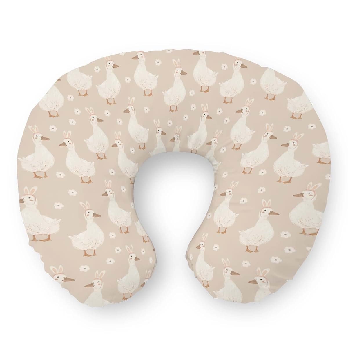 Selgkds Easter Animal Print Nursing Pillow Cover