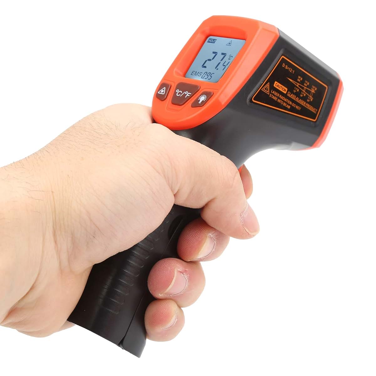 01 Infrared Thermometer, Temperature Gun Strict Quality Control for Hot Engine Parts(red)