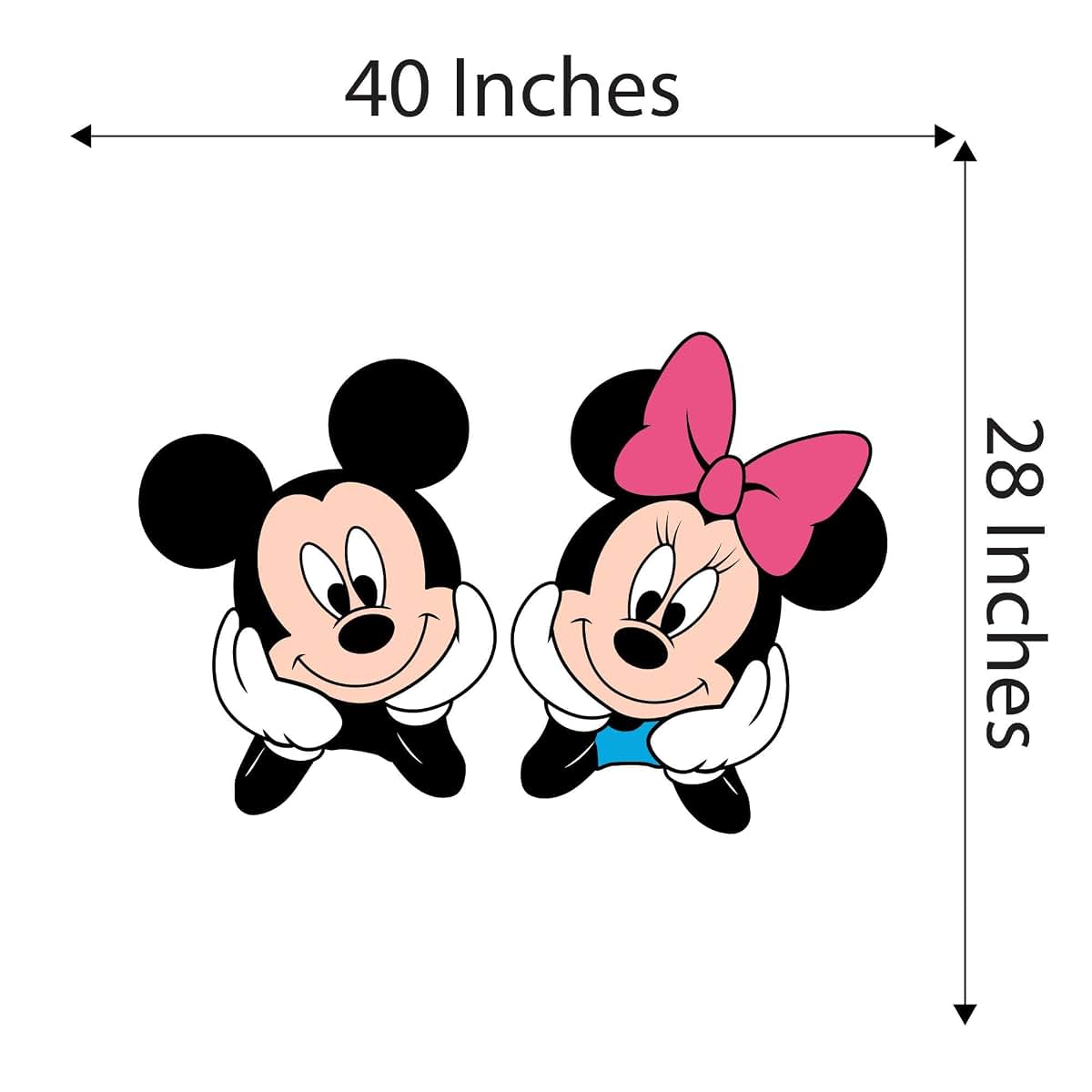 Kelly Wall Decals Minnie Pink Bow Hands To Face Design For Children's Bedrooms