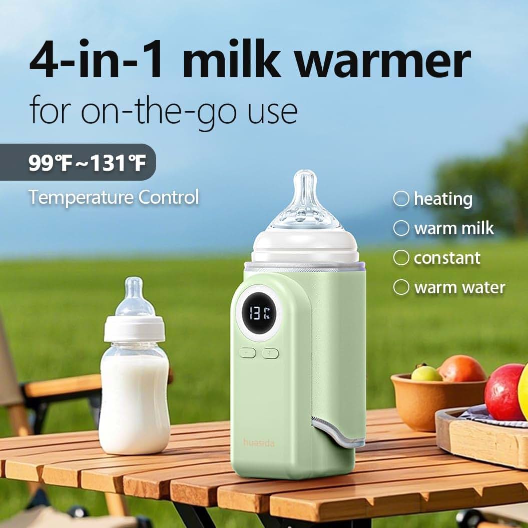 Huasida Portable 4-in-1 Baby Bottle Warmer in Green (photo 2)