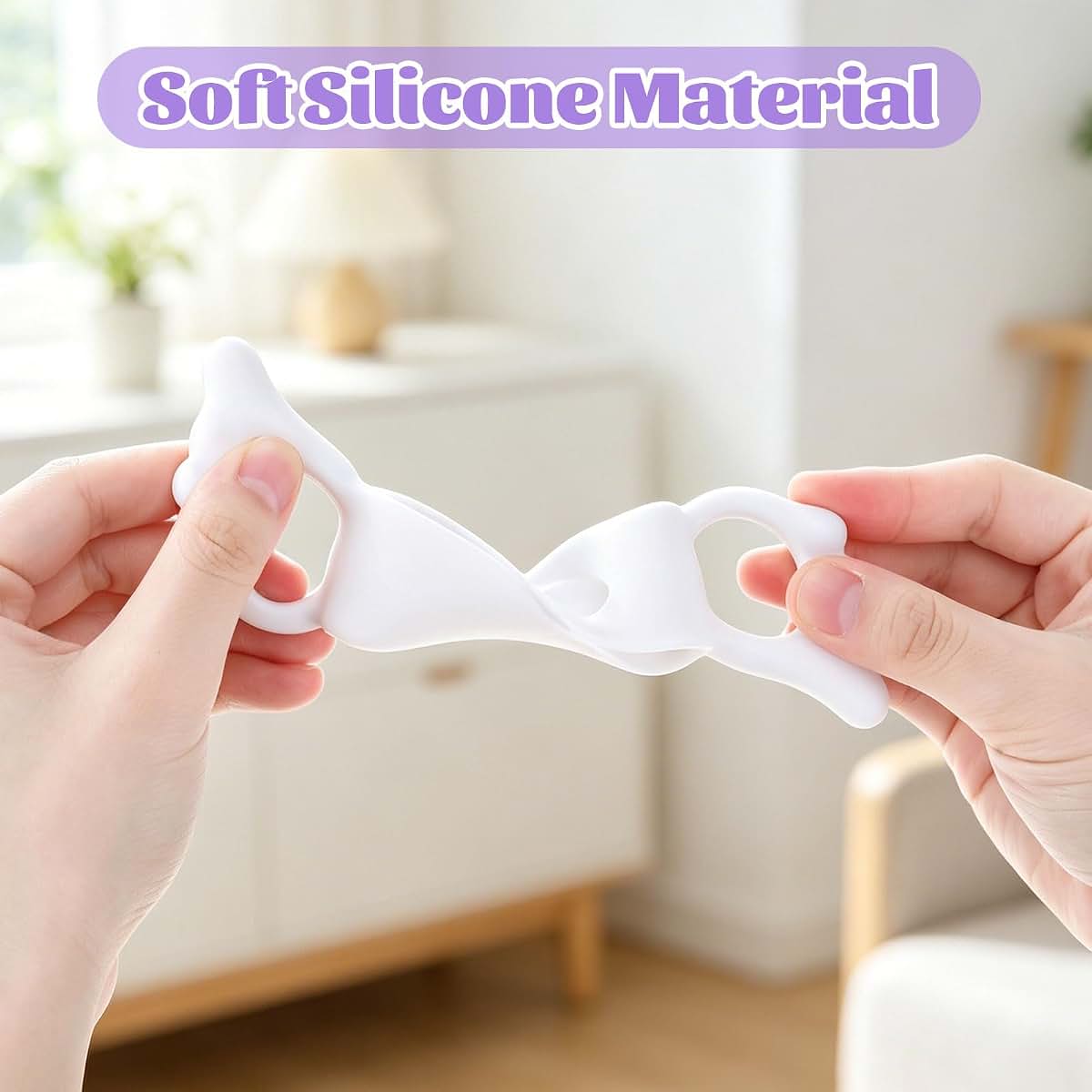 Mvelwodx 3 Pcs Silicone Bottle Handles For Nursh And Square Bottles (photo 3)