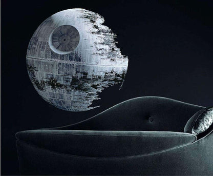 Wall Decals Death Star Wall Mural Decal - 22x22 Inch Vinyl Peel and Stick Star Wars Room Decor