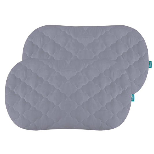 Biloban Bassinet Mattress Cover for Halo Bassinest Swivel Sleeper, 2 Pack Waterproof Microfiber Grey