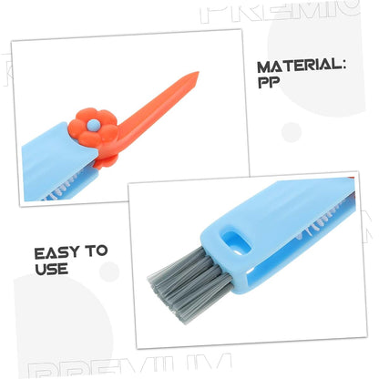 BabyOneStop 3 Pack Cup Lid Cleaning Brush Set for Bottles and Travel