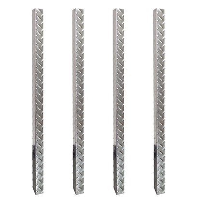 BabyOneStop Stainless Steel Corner Guard 4-Pack, 48-Inch Wall Edge Protector