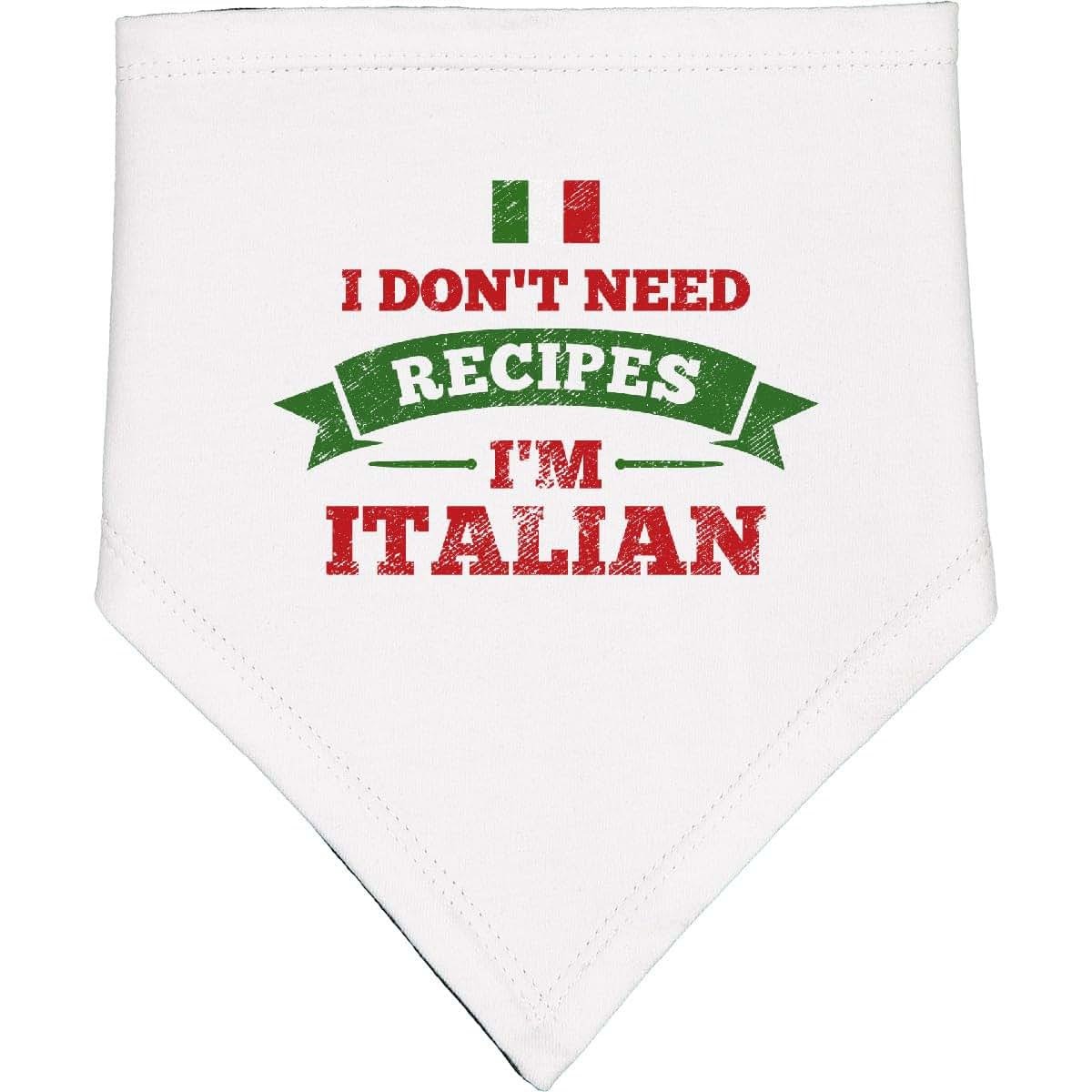 Inktastic No Recipes I'm Italian Baby Bandana Bib