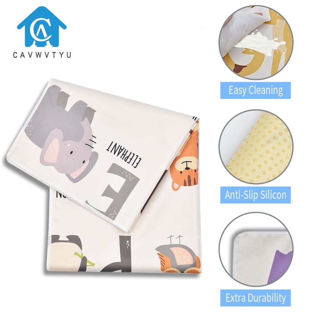 Cavwvtyu High Chair Splat Mat Waterproof Floor Protector