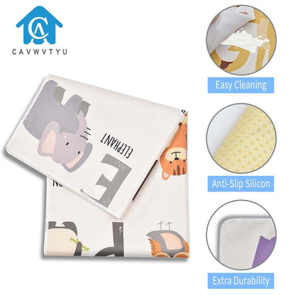 Cavwvtyu High Chair Splat Mat Waterproof Floor Protector