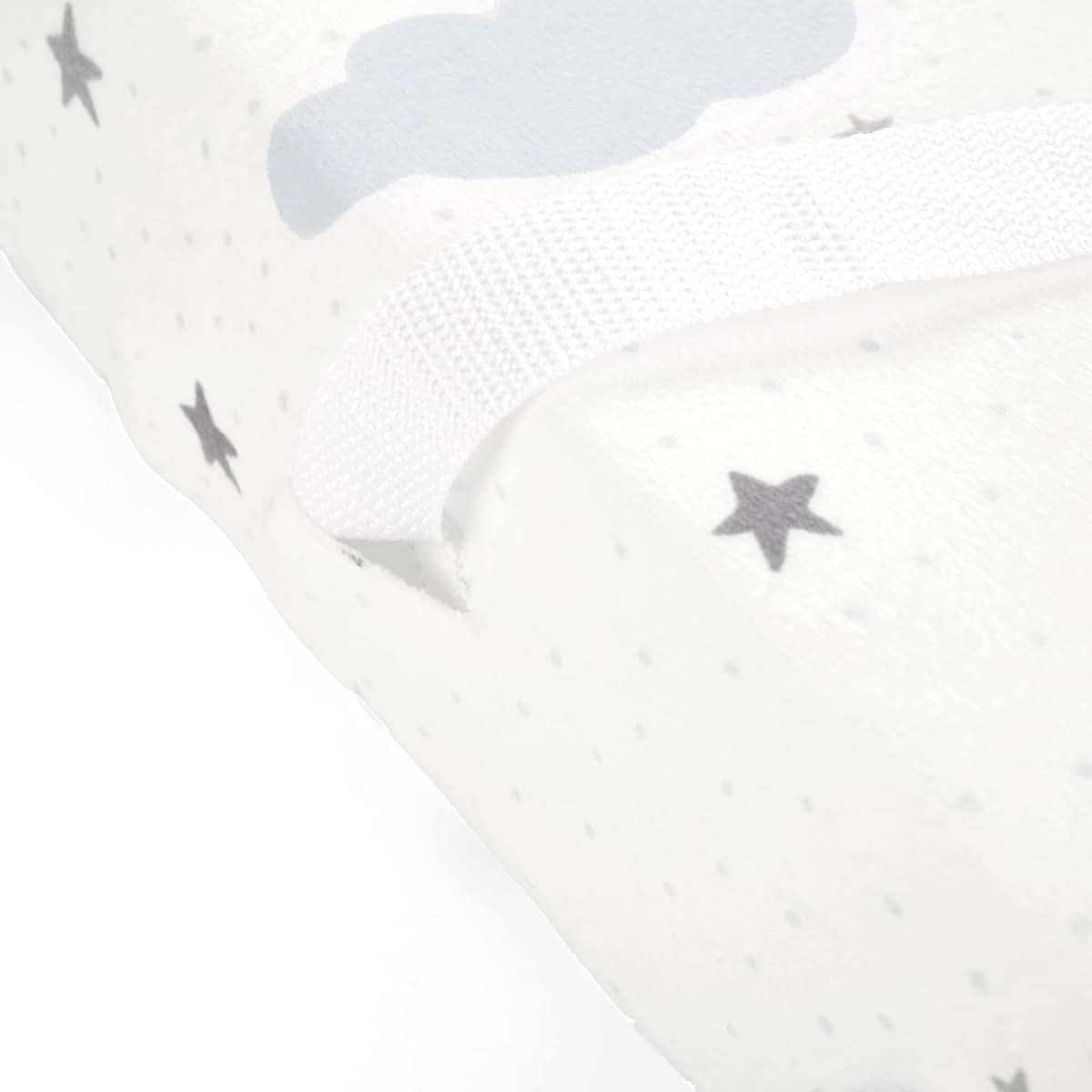 Lush Decor Goodnight Little Moon Soft And Plush Changing Pad Cover Blue (photo 3)