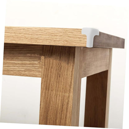 White Silicone Corner Protectors for Furniture and Desks