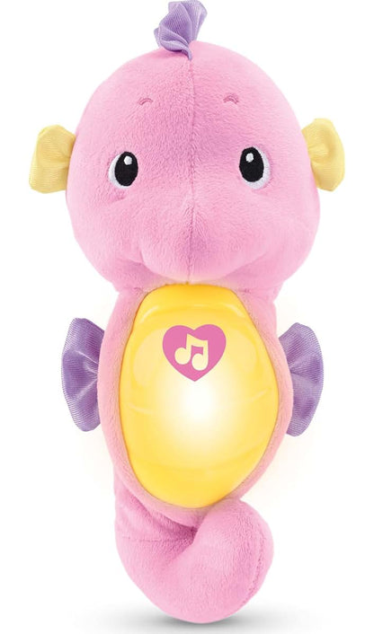 Fisher-Price Pink Soothe & Glow Seahorse Musical Plush Toy