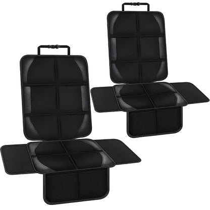FALMDCQ Pack of 2 Car Seat Protective Covers, Baby Safety Seat Pads and Kick Mat