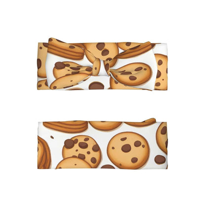 Broleo Cookies Food Print Baby Bow Headband (photo 2)