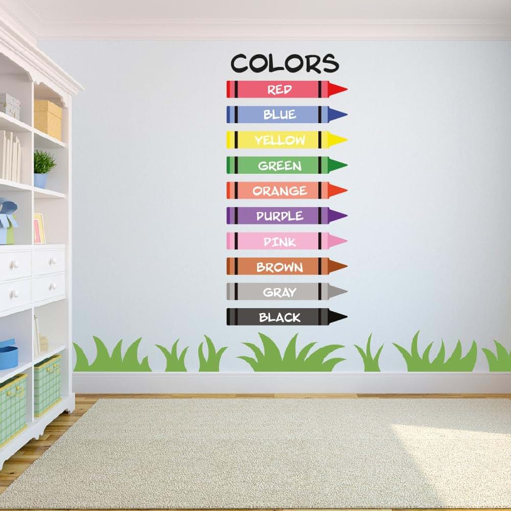 Made To Stick Decals LLC Crayon Wall Sticker Set For Nursery
