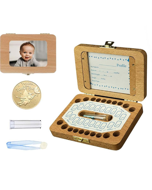 DegoCython Tooth Fairy Tooth Holder for Kids, Fairy Baby Keepsake Box for Lost Teeth, Cute Fairy-Themed Storage Case