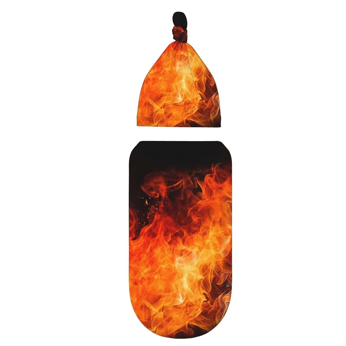 BWLHJKE Roaring Flame Swaddle Blanket With Nursery Hats For Babies 0-6 Months