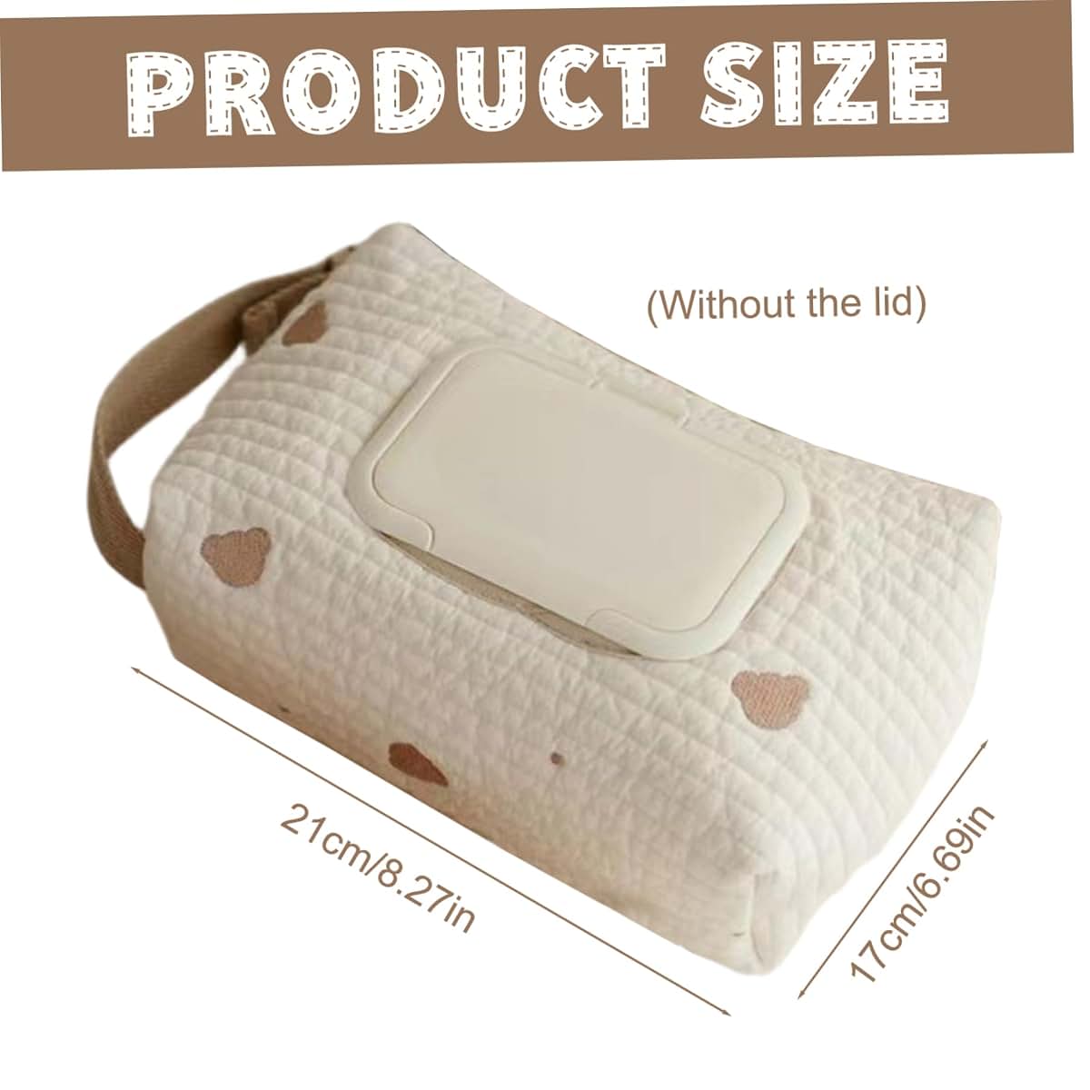 Comebachome Diaper Bag Organizer Bear Pattern Pouch With Handle (photo 3)