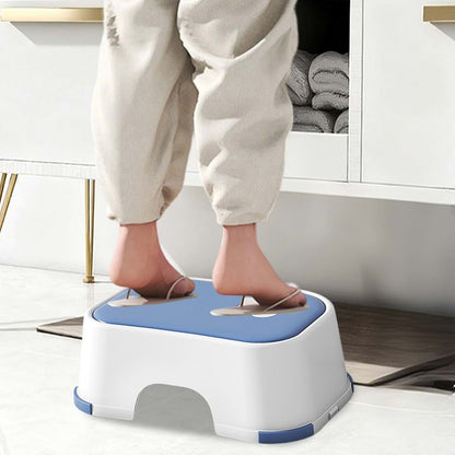 Lovskoo Thickened Plastic Mini Bath Step Stool for Home Portable Sitting Stool