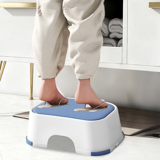 Lovskoo Thickened Plastic Mini Bath Step Stool for Home Portable Sitting Stool