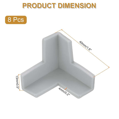Corner Protectors for Furniture Edges and Sharp Corners (Grey)