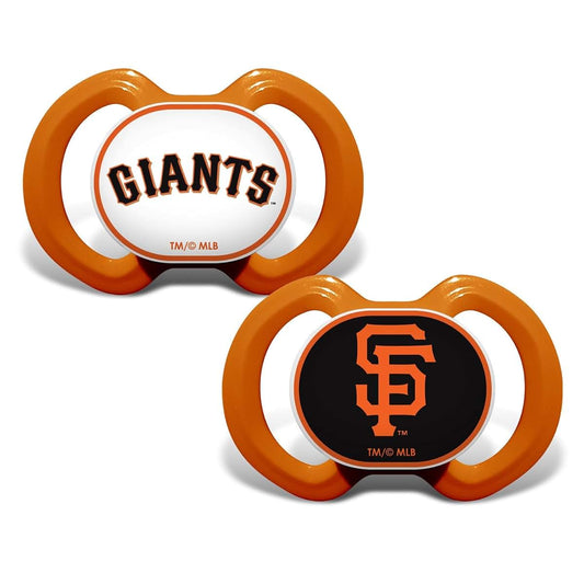 Masterpieces BabyFanatic Pacifier 2-Pack - MLB San Francisco Giants - Officially Licensed League Gear