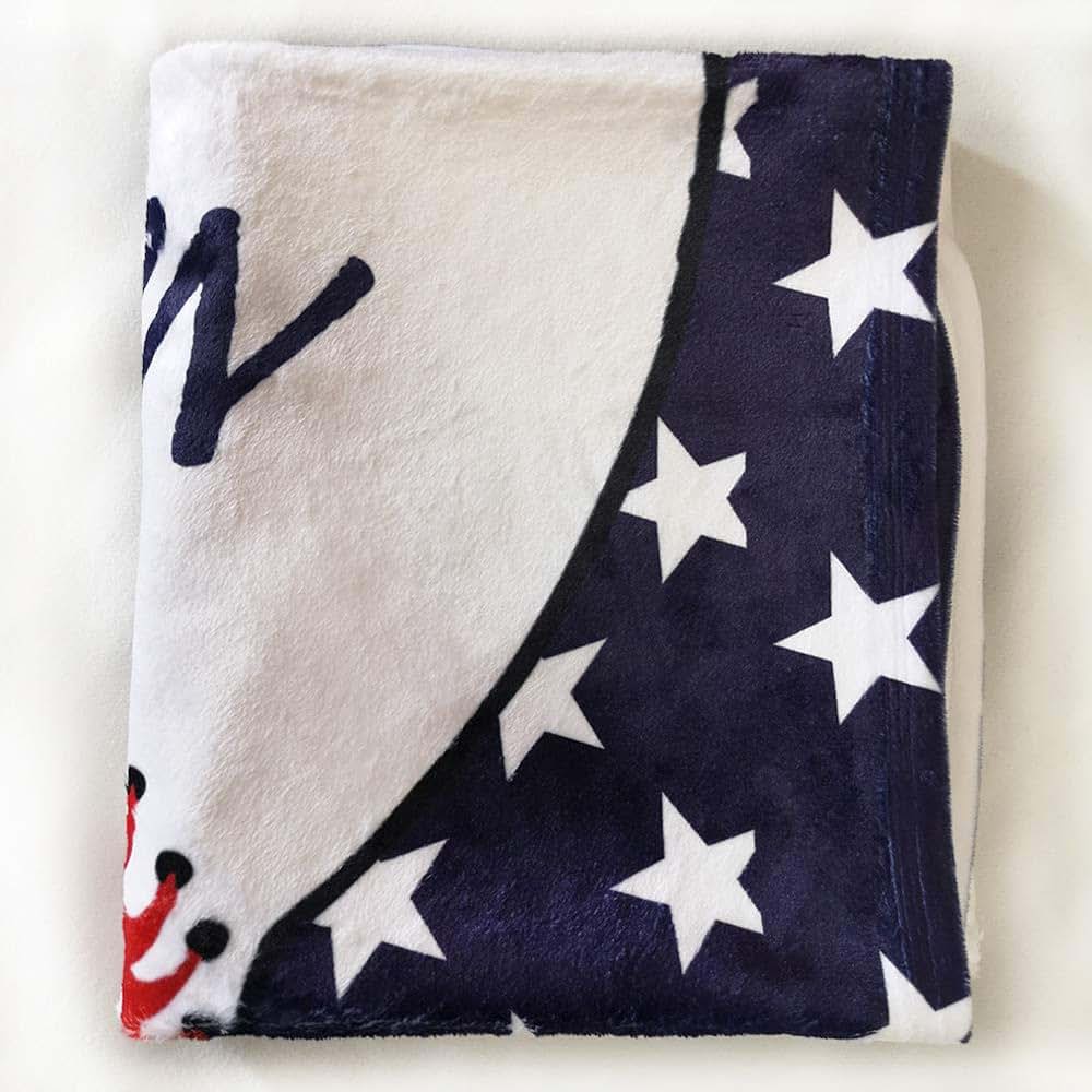 NICTIMEID Personalized Baseball Newborn Gift for Baby Custom Blanket with Baby Name, Super Soft Fleece, 31x47 Inch (photo 3)