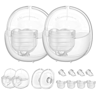 beaina Wearable Breast Pump Parts Compatible with MomMed S21 S18, 2 Sets