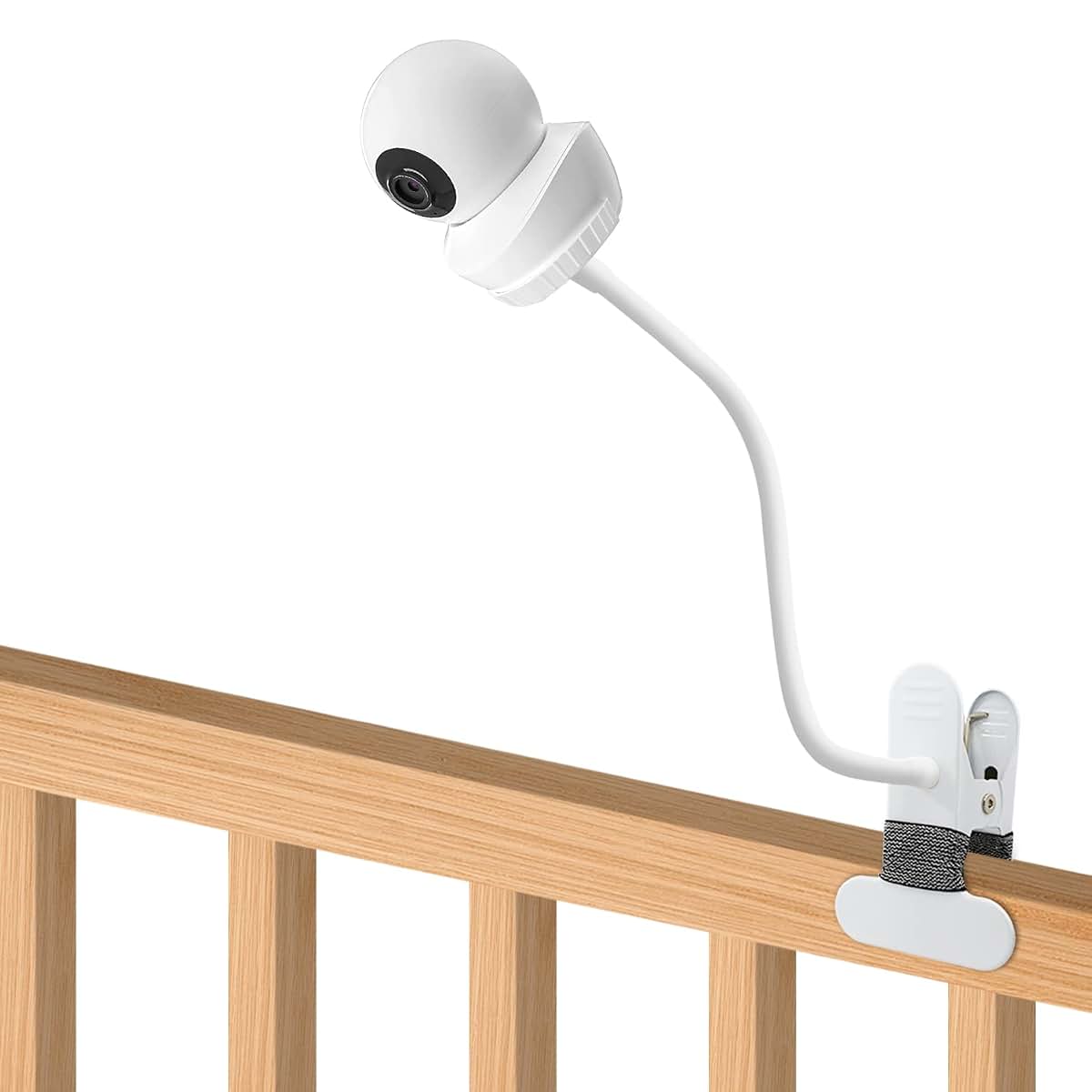 Flexible Gooseneck Baby Monitor Mount for Cribs and Furniture