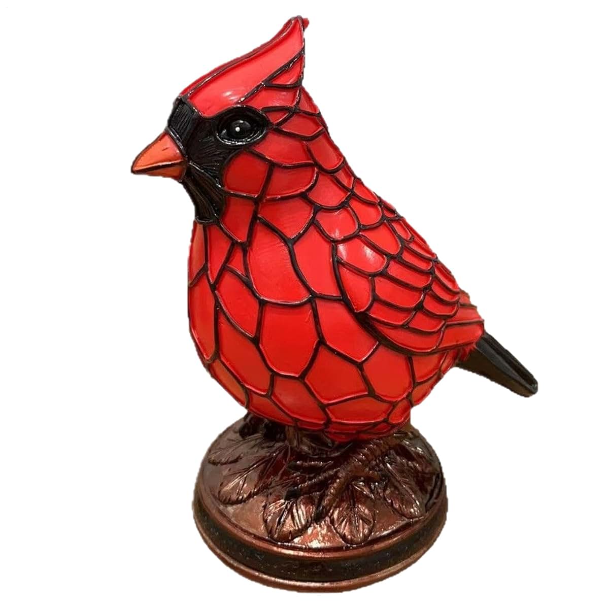 Car-dinal Desk Resin Bird Table Lamp