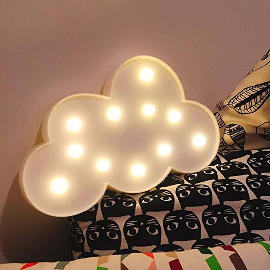 EONLYX Marquee Sign Lamp, Cloud Lamp Marquee Marquee Sign Lights Moon Marquee Sign Light Up Moon Night Lights Battery (photo 3)