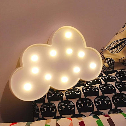 EONLYX Marquee Sign Lamp, Cloud Lamp Marquee Marquee Sign Lights Moon Marquee Sign Light Up Moon Night Lights Battery (photo 3)