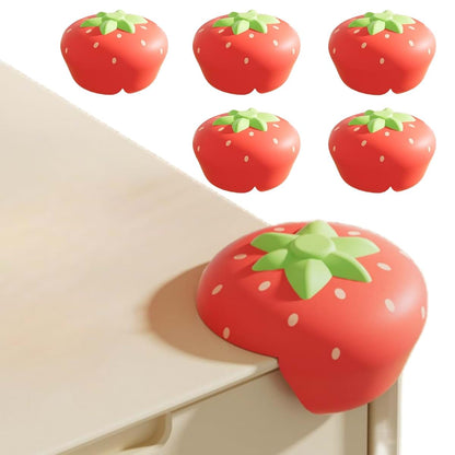 Taolivingmart Strawberry Silicone Corner Protectors for Furniture, 6 Pack