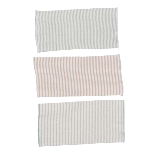 SHOWERORO 3-Pack Stripe Cotton Belly Band for Newborns, Single Layer Navel Wrap, Random Colors