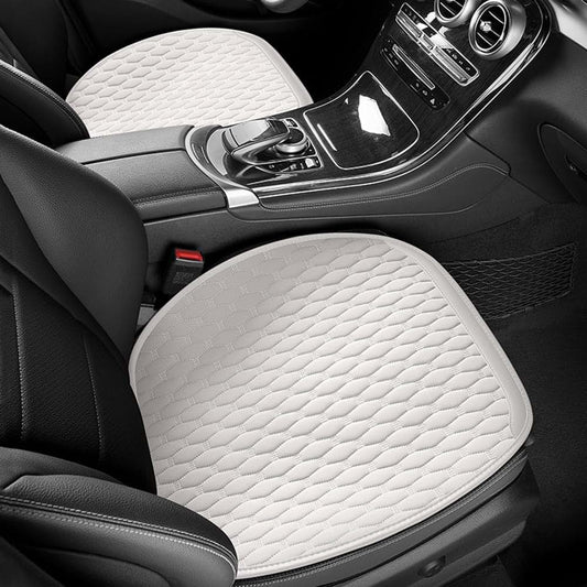 CXZTY Car Seat Cushion For Chevrolet Camaro 2010-2015, White 2-Piece Front Set
