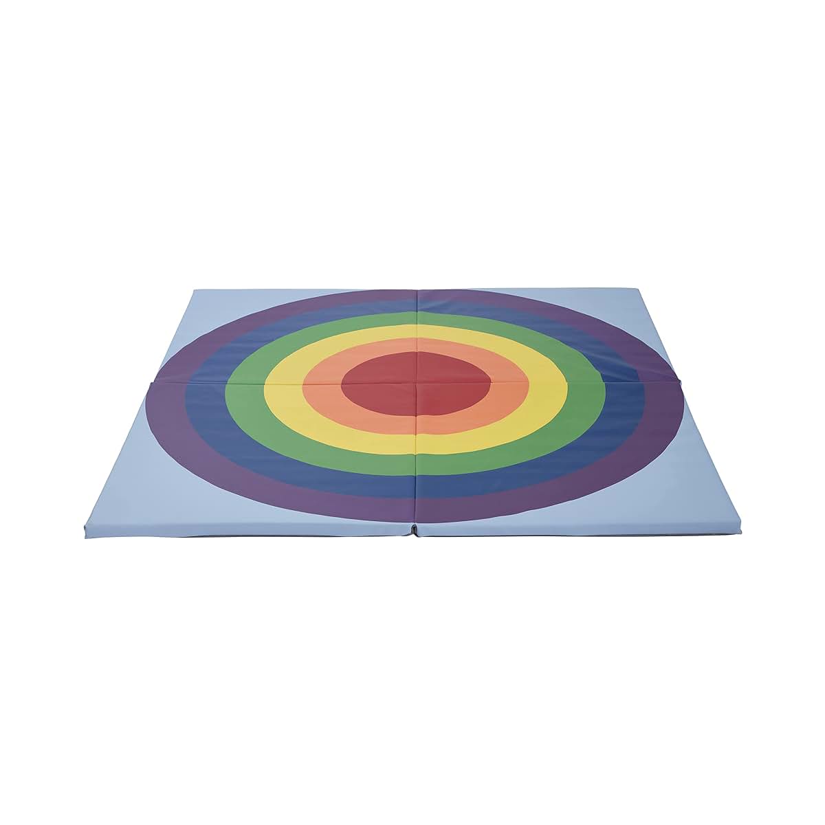ECR4Kids SoftZone Rainbow Activity Mat, Folding Playmat