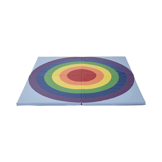 ECR4Kids SoftZone Rainbow Activity Mat, Folding Playmat