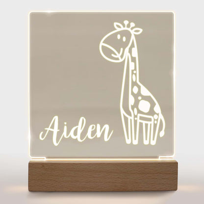 With Love From Julie Personalized Night Light for Kids Girls Boys Customized Gifts for Baby Custom Nursery Lamp Bedroom