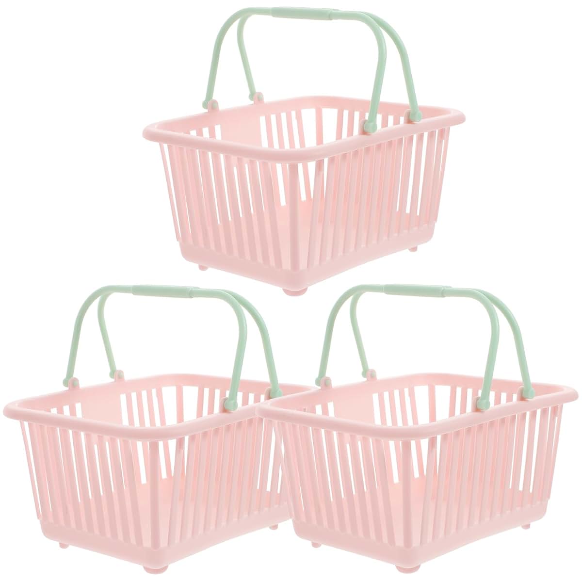 Compact Plastic Storage Bins with Handles for Versatile Organization