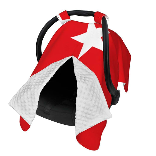CQMZJHU Turkish Flag Baby Car Seat, Rain Shelter, Multifunctional Nursing Cover for Newborns, Mother Care, Breastfeeding