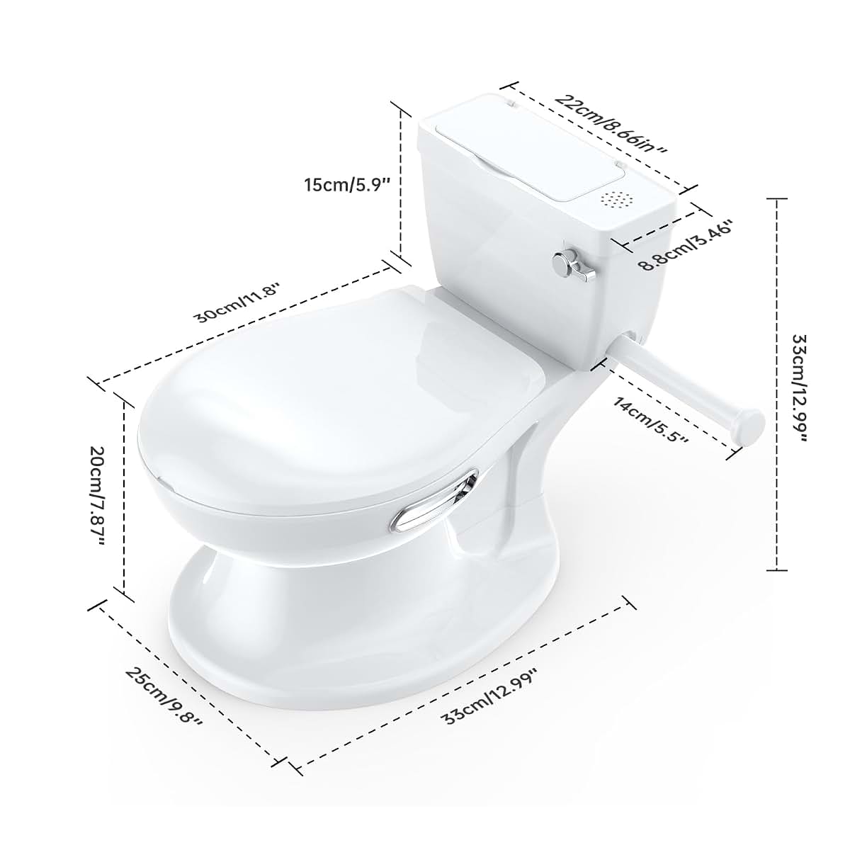 SierraSquad 2-in-1 Toddler Potty Training Toilet with Removable Seat (photo 2)