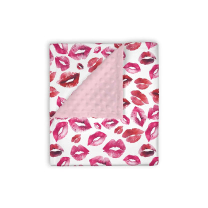 EyMzcod Mink Baby Blanket With Double Layer Dotted Backing 30 x 40 Inch
