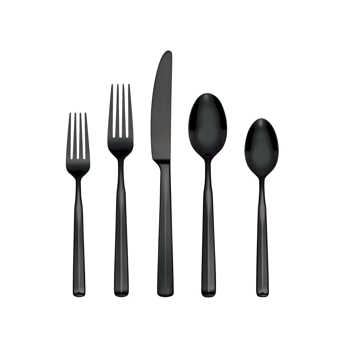 Oneida Ryder Black Satin 20-Piece Silverware Set
