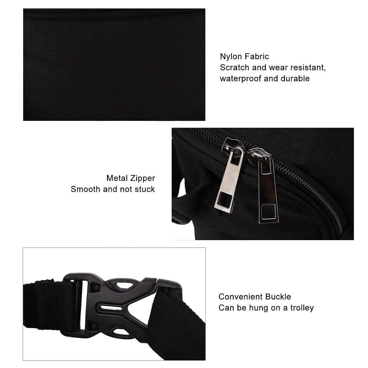 POENVFPO Breastmilk Cooler Bag and Insulated Baby Bottle Warmer Thermal Tote Bag in Black (photo 4)