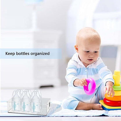 Kpptyty Baby Bottle Organizer, Clear Storage Bin For Nursery And Kitchen (photo 4)